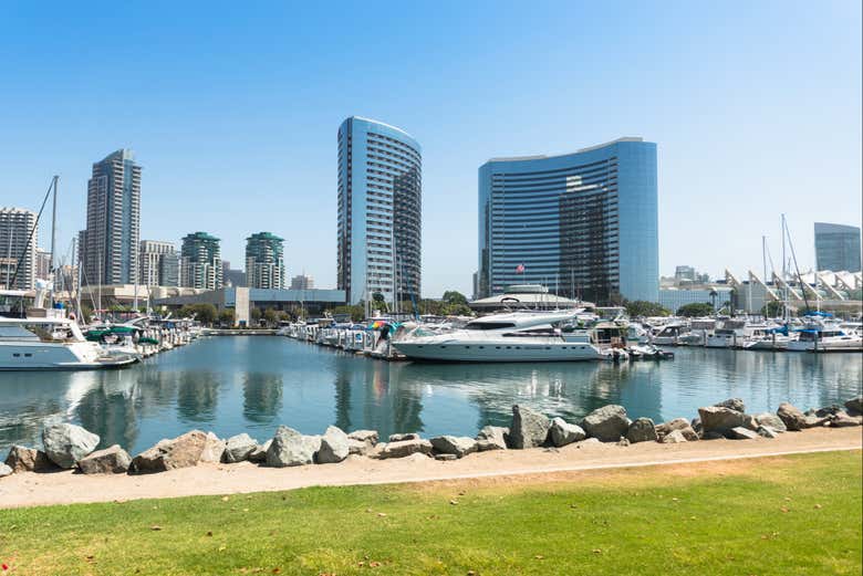 Vue sur la baie de San Diego