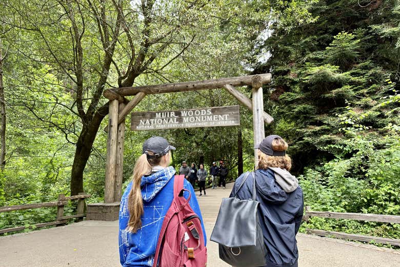 Entrando a Muir Woods