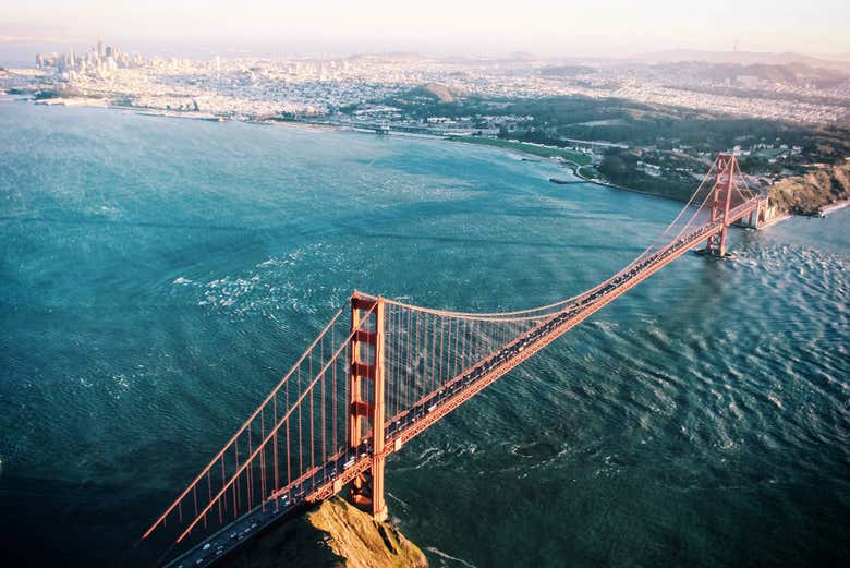 Aerial view of San Francisco Bay