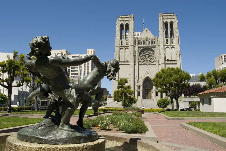 Exteriores de la catedral Grace de Nob Hill