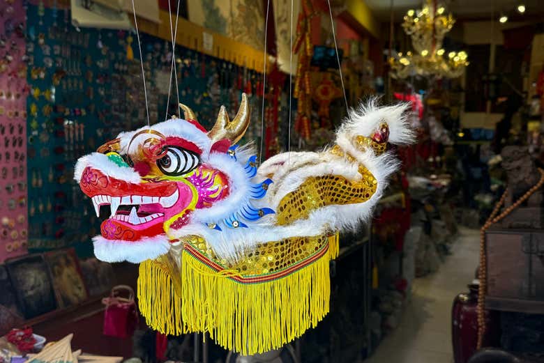 Un dragón chino en Chinatown