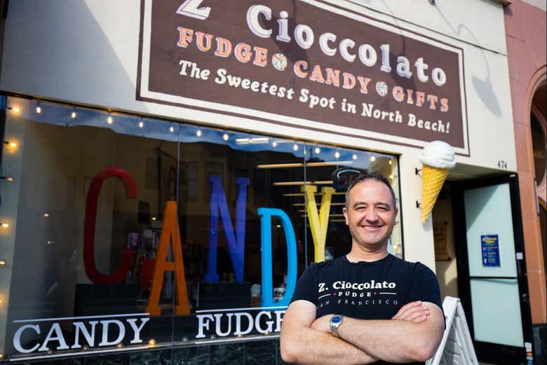 Chocolatería del barrio Little Italy de San Francisco