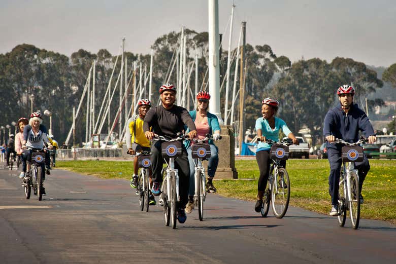 Cycling around the city