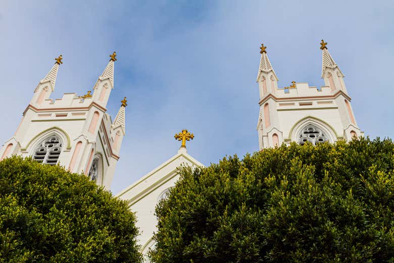 Detalles de la iglesia de North Beach
