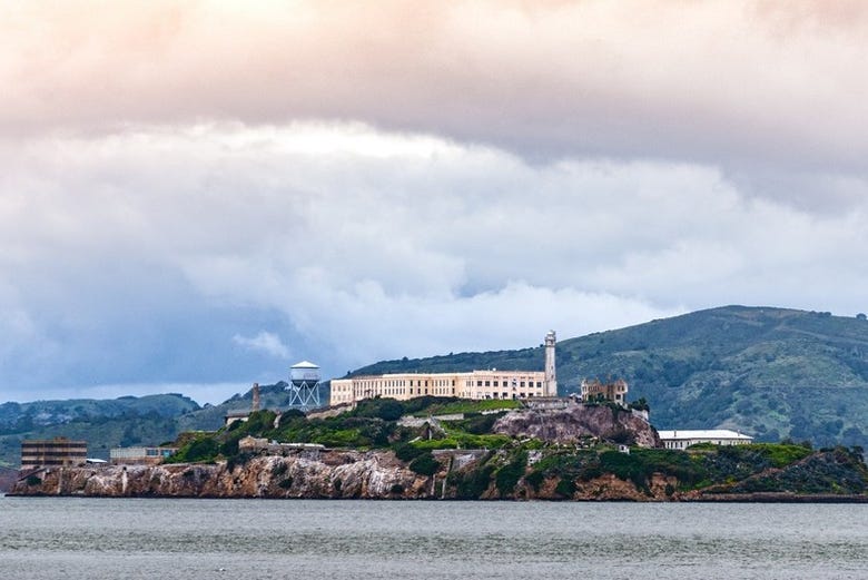 Vistas de la isla de Alcatraz