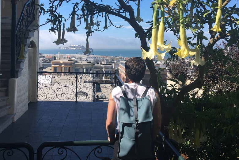 Vue sur l'île d'Alcatraz