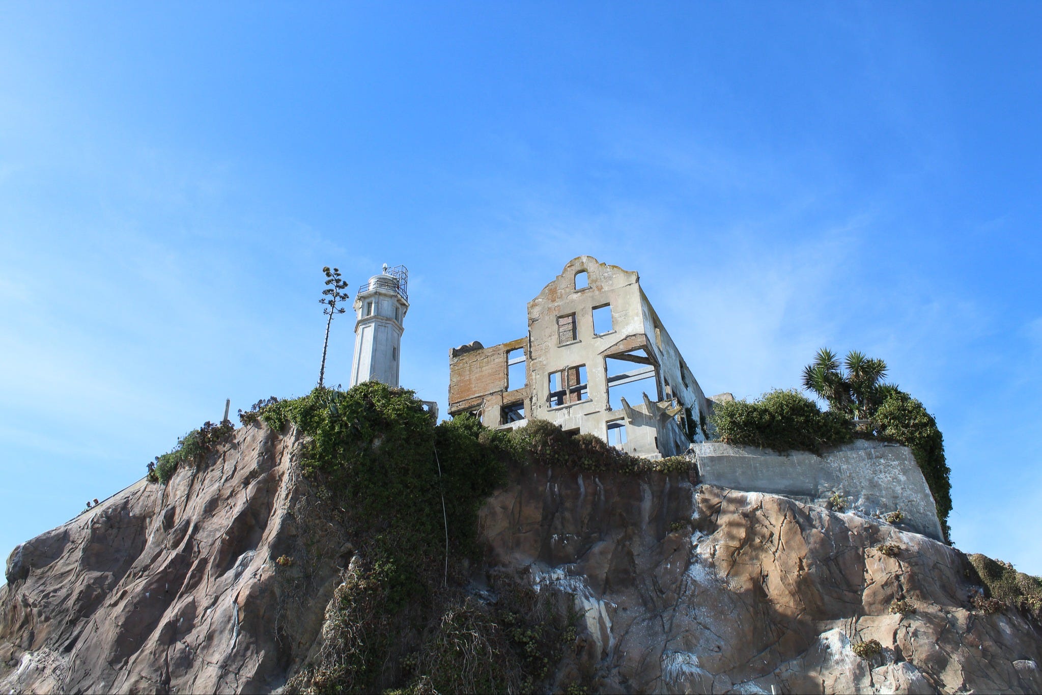 Explore the historic buildings of Alcatraz Island