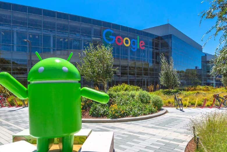 Snap a photo with the Android mascot at the Googleplex