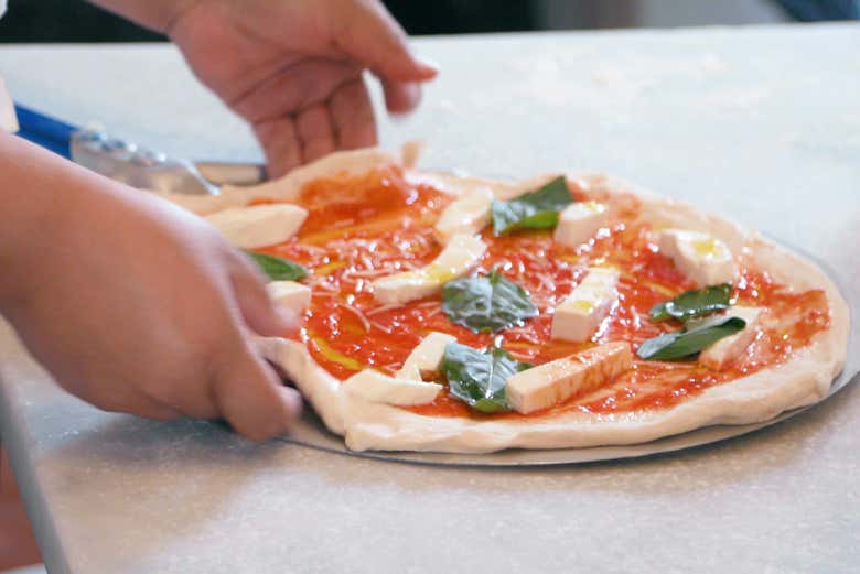 Pizza típica italiana