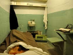 Alcatraz, recreation of a prision cell