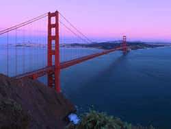 Golden Gate Bridge at sunset