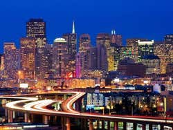San Francisco lit up