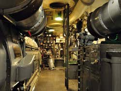 USS Pampanito, inside the submarine