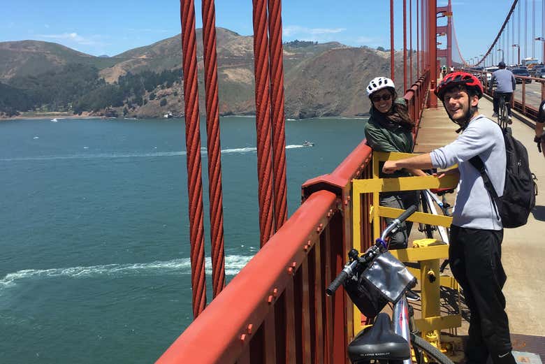 Cruzando el Golden Gate Bridge