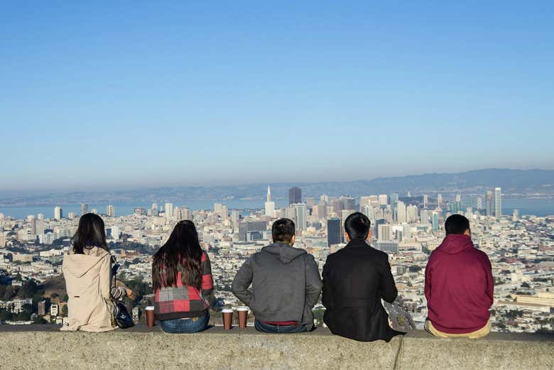 Desfrutando das vistas de São Francisco