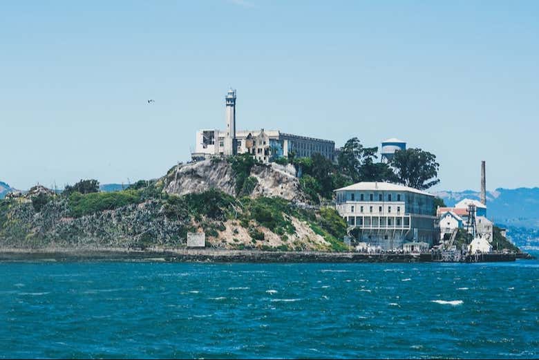 La prigione di Alcatraz da lontano