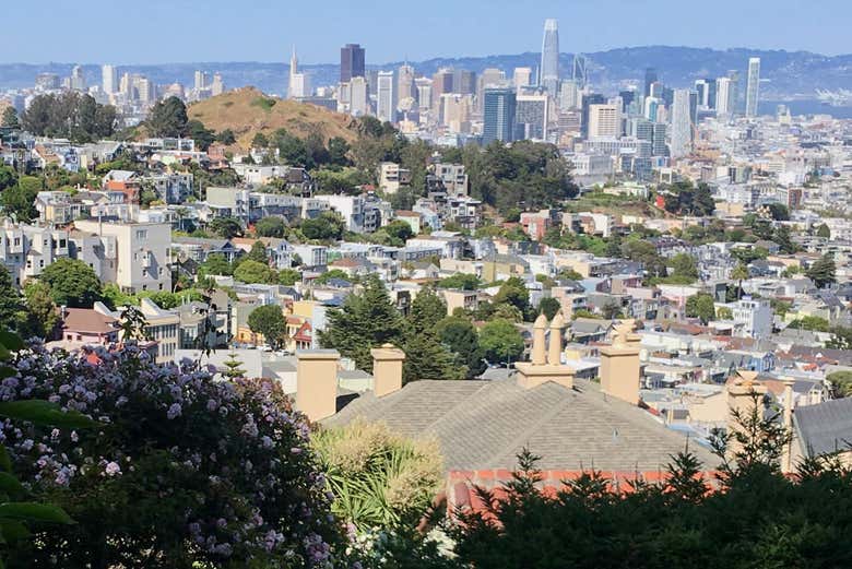 Vue sur la ville depuis Twin Peaks