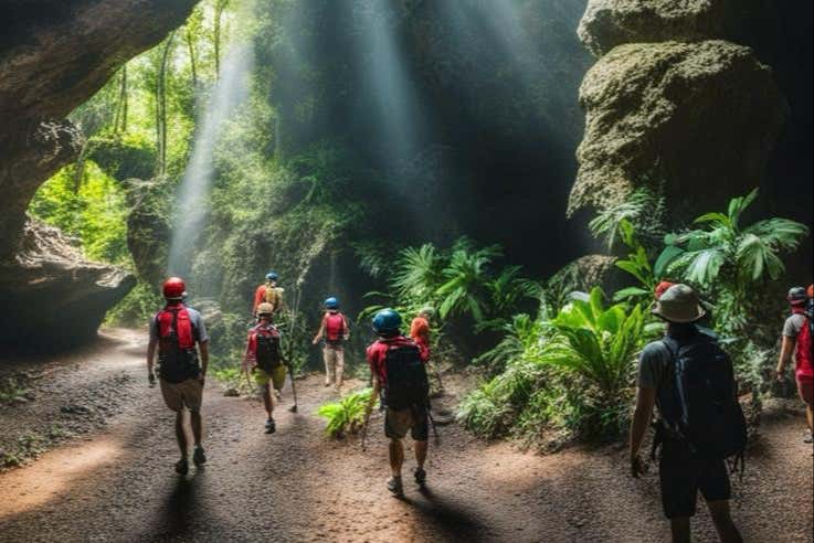 Explorando la cueva