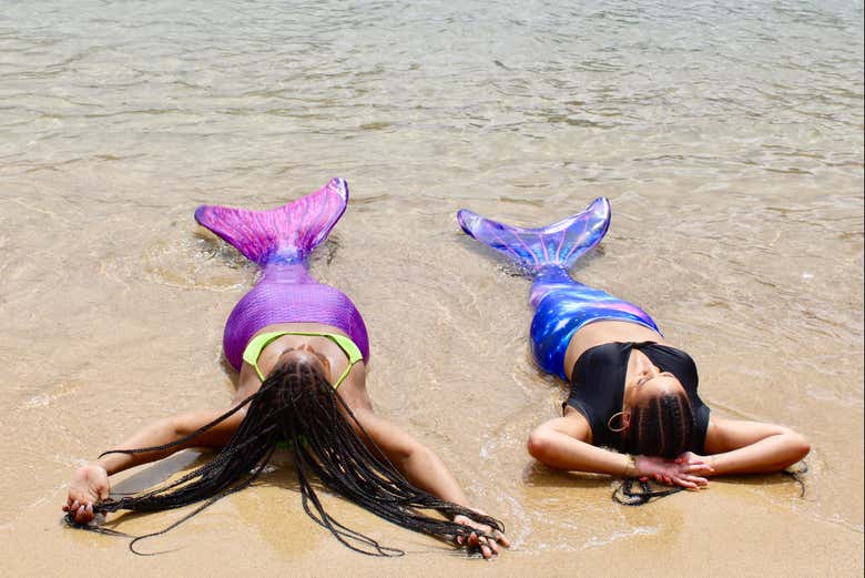 Deitadas nas praias de San Juan como verdadeiras sereias