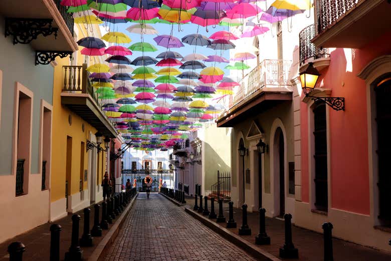 Ruas coloridas de San Juan