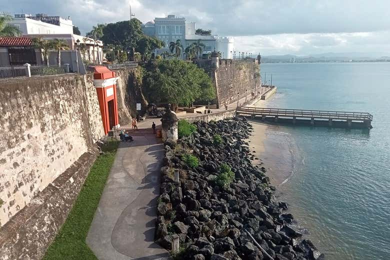 Llegando al Castillo de San Felipe del Morro