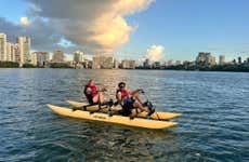 Tour de bicicleta aquática pela lagoa do Condado