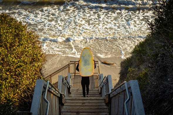 Corso privato di surf a Santa Barbara