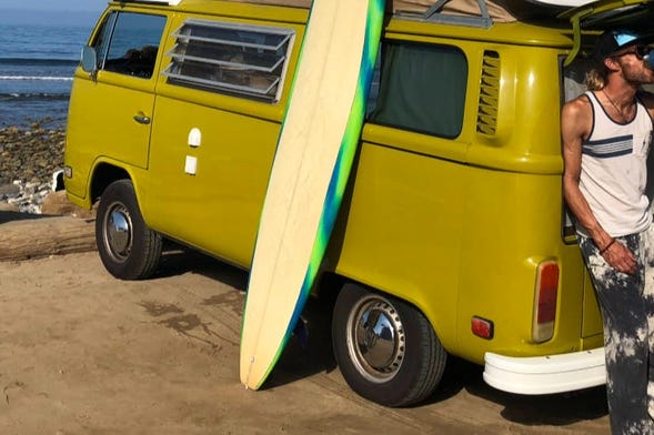 MINIATURE VW COMBI SURF - La Fourmi