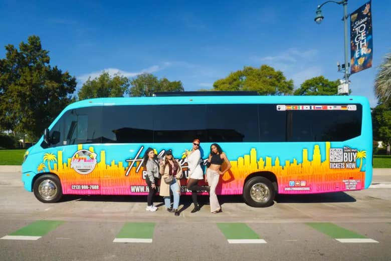 El autobús en el que recorreremos Los Ángeles