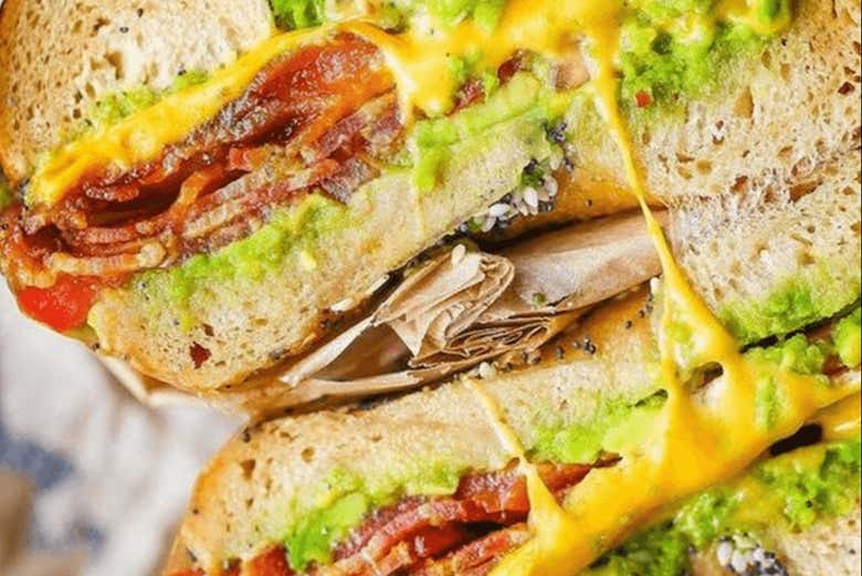 Un delicioso bagel