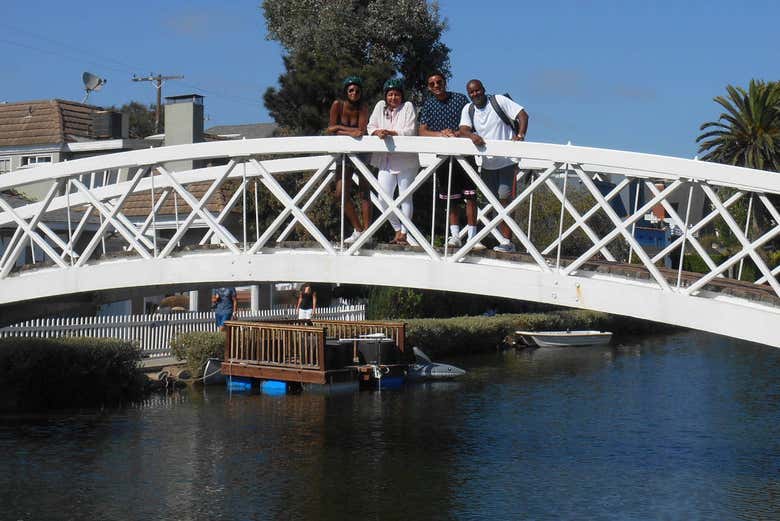 Visiting the canals of Venice Beach