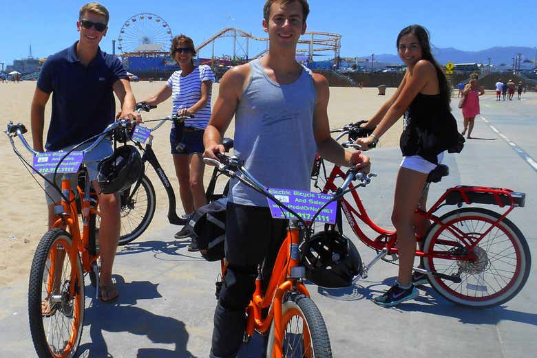 Pedalling past the beaches of LA