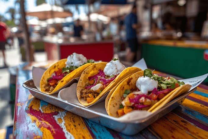 Los tacos no faltarán en este tour gastronómico