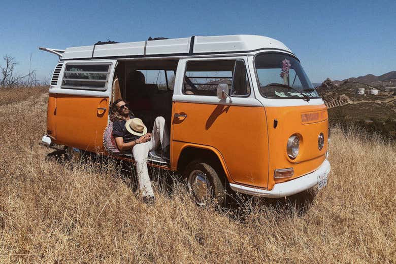 Furgoncino Volkswagen a Malibù