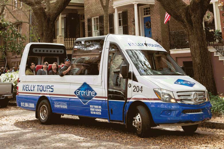 Visite de Savannah en bus à toi ouvert