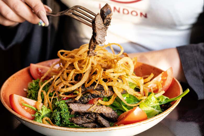 Degustando il menù dell'Hard Rock Cafe Seattle