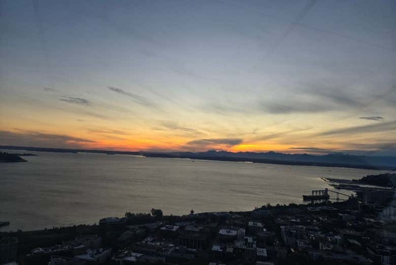 Vistas da orla de Seattle