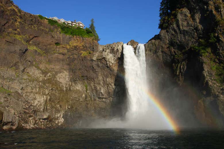 Vista das cataratas de Snoqualmie