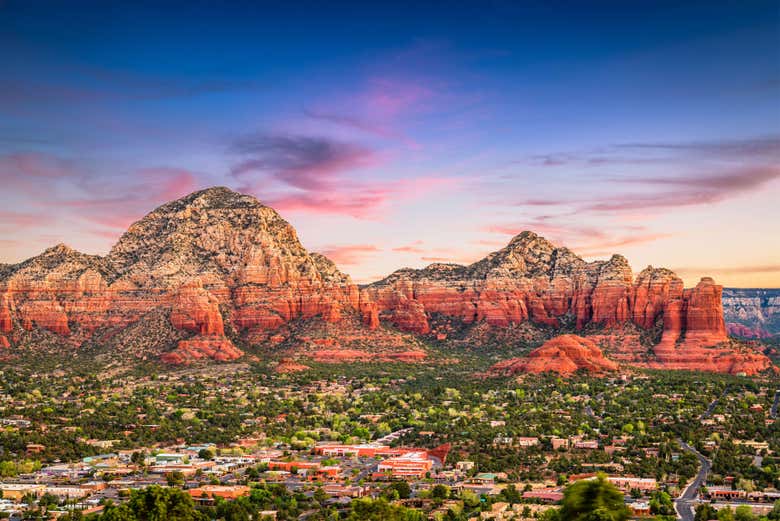 Enjoy scenic views of Sedona