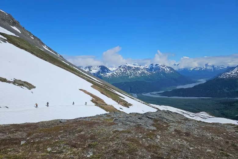 Vistas de los alrededores del Campo de Hielo Harding