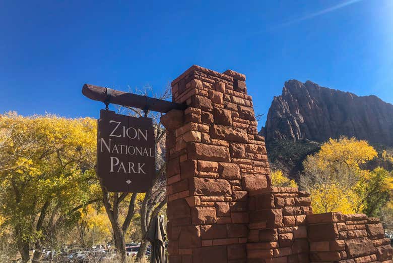 Entrada al Parque Nacional Zion