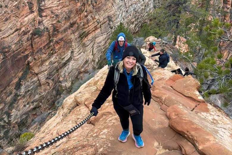 Durante el tramo de ascenso por Angels Landing