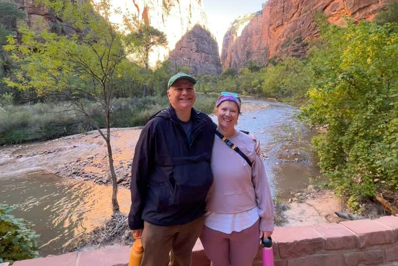 ¡Momento foto en el Parque Nacional Zion!