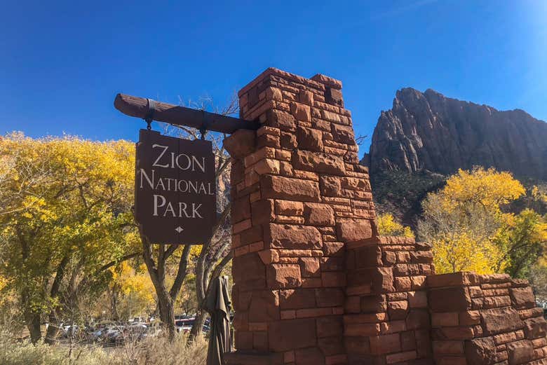 Entrada al Parque Nacional Zion