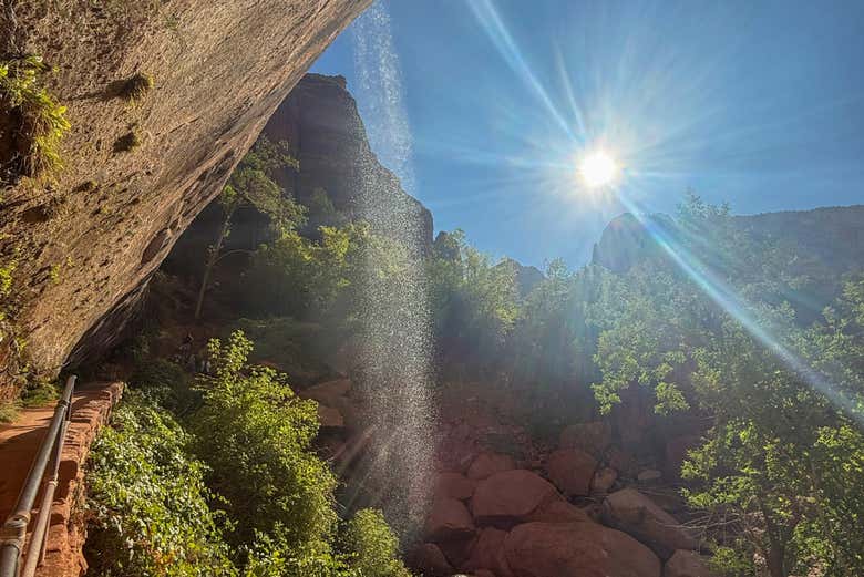 Un día soleado en el Parque Nacional Zion