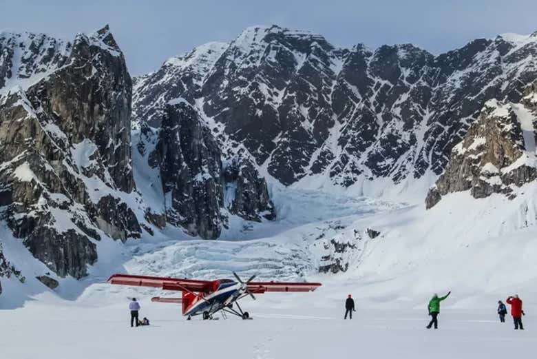 Aterrizaremos en medio de un glaciar
