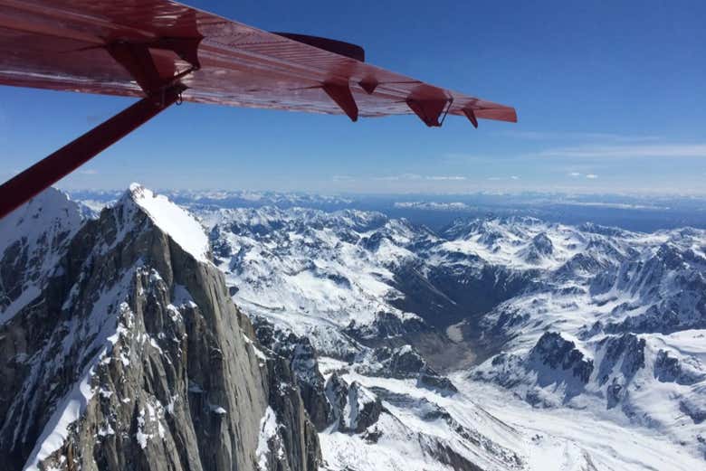 Disfrutando de las vistas de la montaña más alta de Norteamérica