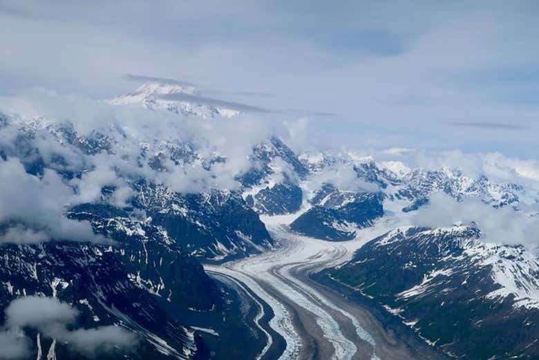 Veremos los glaciares y sistemas fluviales del valle Susitna