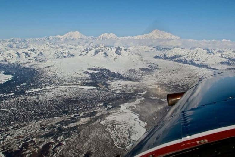 Vistas del valle Susitna desde la avioneta