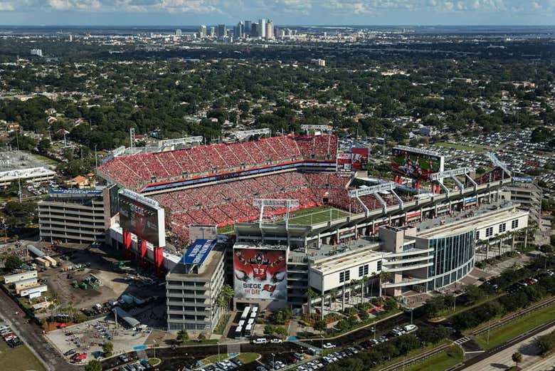 Vista aérea del Raymond James Stadium